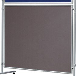 FRANKEN EL-UTF15 12 Stellwand-Tafel 150x120cm (HxB) beids. Filz grau