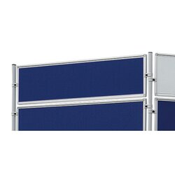 FRANKEN EL-UTF60 03 Stellwand-Tafel 60x120cm (HxB) beids. Filz blau