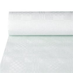 PAPSTAR 12542 Damasttischtuch 50x1m Papier weiß