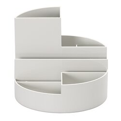 MAUL 4117682 Stifteköcher rund 6Fächer Kunststoff grau