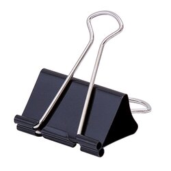 Soennecken 1564 Foldbackklemmer 24x12mm schwarz 12 St./Pack.