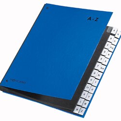 PAGNA 24249-02 Pultordner DIN A4 A-Z 24Fächer Polypropylen bl