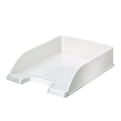 Leitz 52263001 Briefablage WOW Plus DIN A4 stapelbar PS perlweiß