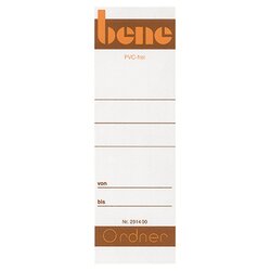 Bene 291460 Ordnerrückenschild  breit/kurz ws 10St