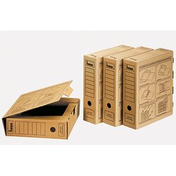 Bene 96900NA Archivschachtel DIN A4 Wellpappe braun