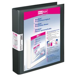 Veloflex 4147180 Präsentationsringbuch VELODUR 2Ringe 30mm sw