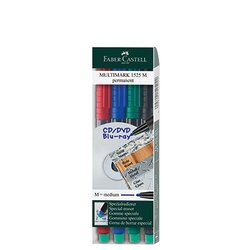 Faber-Castell 152504 CD/DVD-Marker  1mm 4St