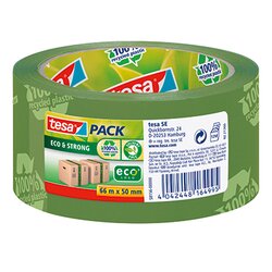 tesa® 58156-00000 Packband Eco & Strong 50mmx66m Aufdruck grün