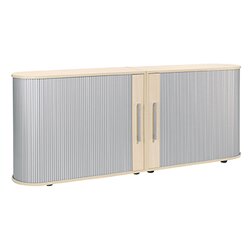 Geramöbel S-382104-SA Rollladenschrank Flex 2OH 200x80x40cm ah/si