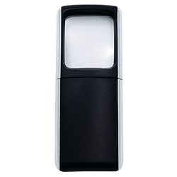 WEDO® 2717501 Lupe 4,7x11,8x1,4cm LED schwarz +Batterien