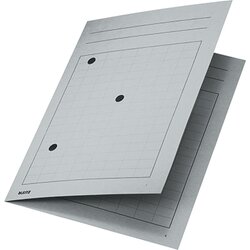 Leitz 39980085 Umlaufmappe DIN A4 3Sichtlöcher Karton grau