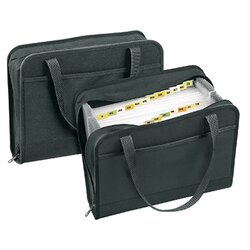 Veloflex 4446880 Fächertasche Office DIN A4 24 Fächer Textil sw