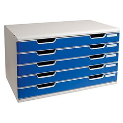 Exacompta 322003D Modulo A3 Classic 5Schübe l.gr/blau