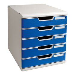 Exacompta 301003D Modulo A4 Classic 5Schübe l.gr/blau