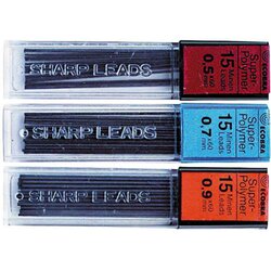 ECOBRA 835501 Feinmine 0,5mm B schwarz 15 St./Pack.