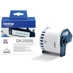 Brother DK22205 Endlosetikettenrolle 62mmx30,48m weiß