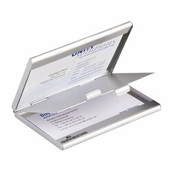 DURABLE 243323 DURABLE Visitenkartenspender für 2x10Karten alu