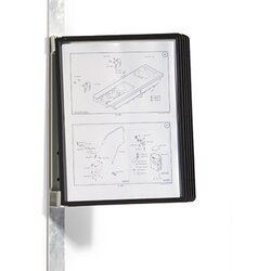 DURABLE 591401 Sichttafelwandhalter VARIO MAGNET WALL 5 +5Tafeln sw