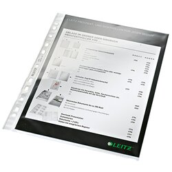Leitz 47700002 Prospekthülle DIN A4 0,08mm PP gk 100 St./Pa