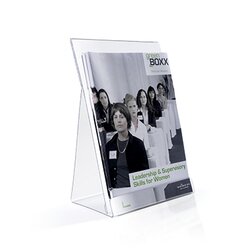 DURABLE 859419 Prospektspender 21x30cm für DIN A4 L-Form glasklar