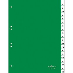 DURABLE 620005 Ordnerregister  A4 20tlg Taben grün