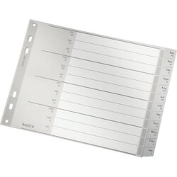 Leitz 12880085 Plastikregister A4 Jan-Dez 