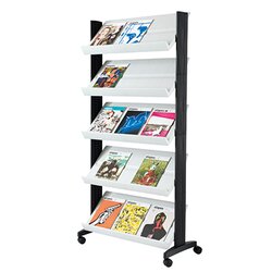 Paperflow 255N.02 Prospektständer Uno 5Auflagen mobil grau