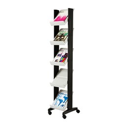 Paperflow 259N.02 Prospektständer Corner 5Fächer grau