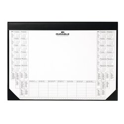 DURABLE 729101 Schreibunterlage 59x42cm PVC mit Kalender schwarz