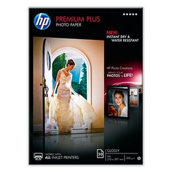 HP CR672A Fotopapier Premium Plus DIN A4 300g weiß 20 Bl./Pack.