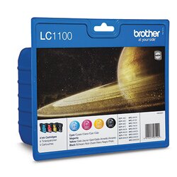 Brother LC1100VALBP Tintenpatrone sw/c/m/y 4St 