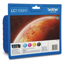 Brother LC1100HYALBP Tintenpatrone bk/c/m/y 4St 