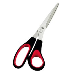WEDO® 9768 Schere 21,0cm Edelstahl Softgriff schwarz/rot