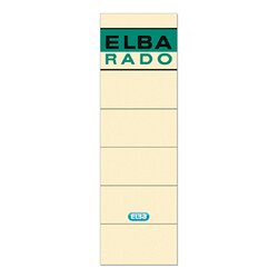 ELBA 100420953 Ordneretikett kurz/breit sk chamois 10 St./Pack.