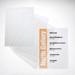DURABLE 483519 Ersatzfolie CRYSTAL SIGN 210x297mm 10 St./Pack.