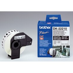 Brother DK22210 Endlosetikettenrolle 29mmx30,48m weiß