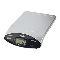 WEDO® 482200 Briefwaage Easy Batterie 2kg schwarz/silber