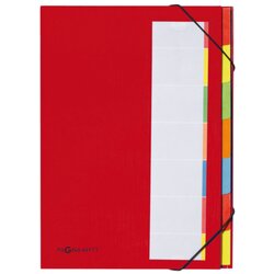 PAGNA 44171-01 Ordnungsmappe Deskorganizer DIN A4 7Fächer rot