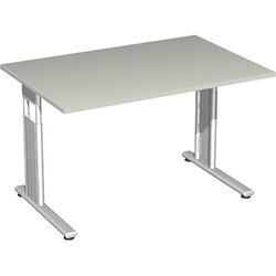 Geramöbel S-617102-LS Schreibtisch Flex 120x80x68-82cm l.gr/si