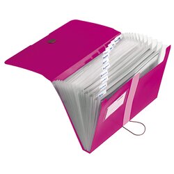 Herlitz 11217114 Fächermappe easy orga to go A4 12Fächer PP beere