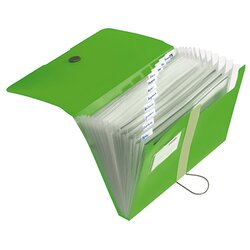 Herlitz 11209517 Fächermappe easy orga to go A4 12Fächer PP apfel