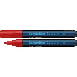 Schneider 127002 Lackmarker Maxx 270 1-3mm Rundspitze rot