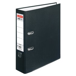 Herlitz 5480801 Ordner maX.file protect DIN A4 80mm PP schwarz