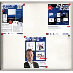 FRANKEN FSA6 Schaukasten X-tra! Line für 6x DIN A4 Aluminium