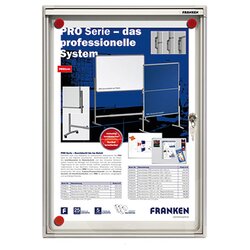 FRANKEN FSA1 Schaukasten X-tra! Line für 1x DIN A4 Aluminium