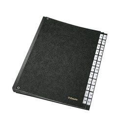 Esselte 629997 Pultordner A-Z Hartpappe schwarz