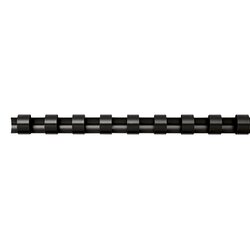 Fellowes® 5345707 Plastikbinderücken COMB 8mm schwarz 100 St./Pack.