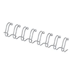 Fellowes® 54453 Drahtbinderücken DIN A4 12mm silber 100 St./Pack.