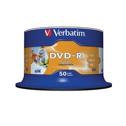 Verbatim 43533 DVD-R 16x 4,7GB 120Min. 50 St./Pack.