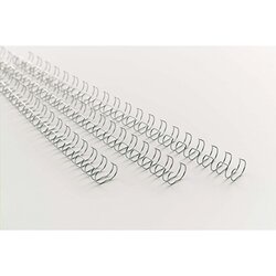 GBC® RG810697 Drahtbinderücken DIN A4 10mm silber 100 St./Pack.